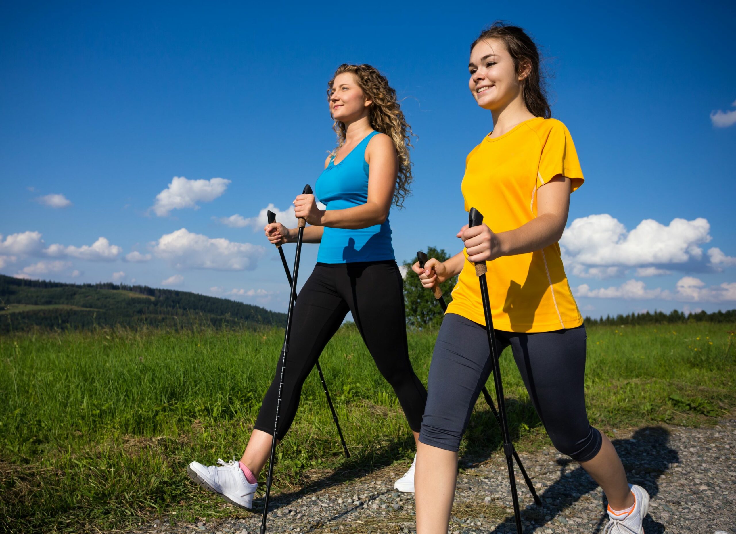 Muskelaufbau durch Nordic Walking